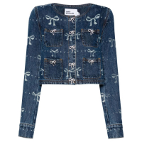 Self Portrait Women's 'Bow' Denim Jacket