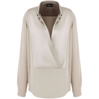 Giorgio Armani Women's 'Draped' Long Sleeve Blouse