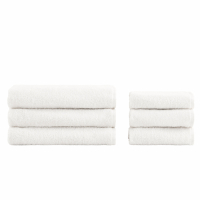 Biancoperla Versilia 6-Piece Face + Guest Set, White