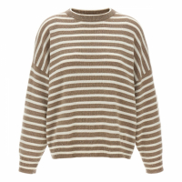 Brunello Cucinelli Pull 'Sequin Striped' pour Femmes