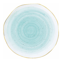 Easy Life Set Of 6 Porcelain Plate Ø 10 cm. Artesanal Green