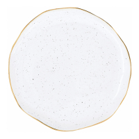 Easy Life Set 6 Porcelain Plate Ø 16 cm. Artesanal White