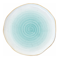 Easy Life Set 4 Porcelain Plate Ø 26 cm. Artesanal Green