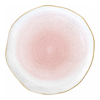 Easy Life Set 4 Porcelain Plate Ø 26 cm. Artesanal Pink