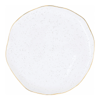 Easy Life Set 4 Porcelain Plate Ø 26 cm. Artesanal White