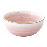 Easy Life Set Of 6 Porcelain Bowls Ø 9.5 cm. Artesanal Pink