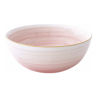 Easy Life Set Of 2 Porcelain Bowls Ø 22 cm. Artesanal Pink