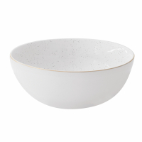 Easy Life Set Of 2 Porcelain Bowls Ø 22 cm. Artesanal White