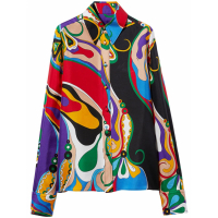 Pucci Women's 'Orchidee-Print Silk-Twill' Shirt