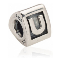 Pandora Charm 'Retired Alphabet Letter U' pour Femmes