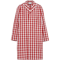 Prada Manteau 'Gingham-Check' pour Hommes