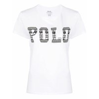 Polo Ralph Lauren T-shirt 'Sequin Logo Detail' pour Femmes