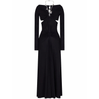 Rabanne Women's 'Chain-Detail Draped' Long Dress