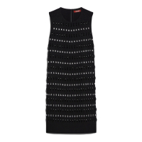 Max Mara Studio Women's 'Embroidered Cady Boxy' Sleeveless Dress