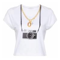 Rabanne Women's 'Camera-Print' T-Shirt