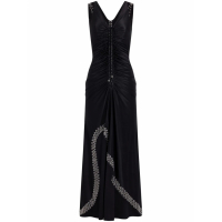 Rabanne Women's 'Eyelet-Detail Ruched' Maxi Dress