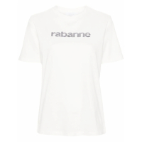 Rabanne Women's 'Sequined-Logo' T-Shirt