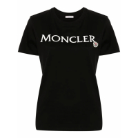 Moncler T-shirt 'Embroidered-Logo' pour Femmes