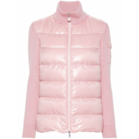 Moncler Doudoune en plumes 'Panelled Zip-Up' pour Femmes