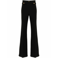 Elisabetta Franchi Pantalon 'Logo-Plaque Flared' pour Femmes