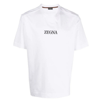 Zegna T-shirt 'Logo-Print' pour Hommes