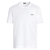 Zegna T-shirt 'Logo-Embroidered' pour Hommes