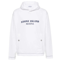 Stone Island Sweatshirt à capuche  'Logo-Print' pour Hommes