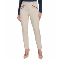 Tommy Hilfiger 'Faux-Leather-Trim Ankle Pants' pour Femmes