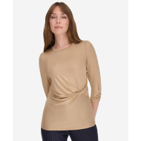 Tommy Hilfiger 'Long-Sleeve Faux-Wrap Top' pour Femmes