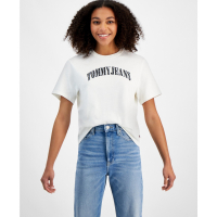 Tommy Jeans 'Cotton Stardust Varsity T-Shirt' pour Femmes