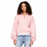 Tommy Jeans 'Cropped Quarter-Zip Crewneck Sweatshirt' pour Femmes