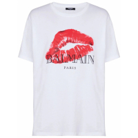 Balmain Men's 'Kiss Print' T-Shirt