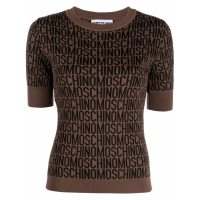 Moschino Women's 'Monogram-Print Knitted' Short sleeve Top