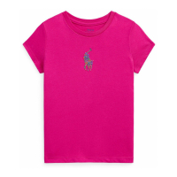 Polo Ralph Lauren 'Floral Big Pony Cotton Jersey Tee' pour Bambins & petites filles