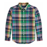 Polo Ralph Lauren 'Plaid Cotton Oxford Shirt' pour Grands garçons