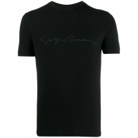 Giorgio Armani T-shirt 'Logo-Print Slim-Fit' pour Hommes