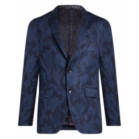 Etro Blazer 'Floral-Jacquard Single-Breasted' pour Hommes