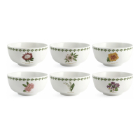 Cose a Casa 'Flowers' Schüssel Set - 14 cm - 630 cc, 6 Stücke