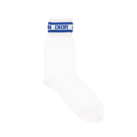 Christian Dior Women's 'Perforated With Contrasting Detail' Socks