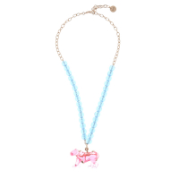 Christian Dior Women's 'Plexiglass Beads And Colored Charm' Necklace