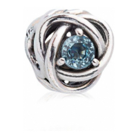 Pandora Charm 'Sea Aqua Blue Eternity Circle' pour Femmes