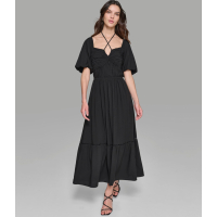 Karl Lagerfeld Paris Women's 'Short Sleeved Tiered Maxi Dress'