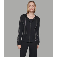 Karl Lagerfeld Paris 'Rhinestone Logo Tape Track Jacket' für Damen