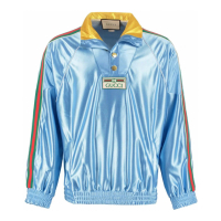 Gucci Sweatshirt 'Web-Detail Shiny Jersey' pour Hommes