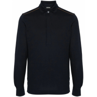 Zegna Polo 'Stripe-Detail' pour Hommes