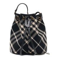 Burberry Sac seau 'Mini Check-Print' pour Femmes