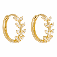 Or Éclat Women's 'Feuillette' Earrings