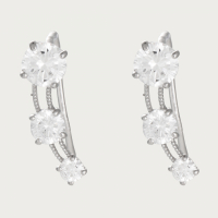 Or Éclat Women's 'Trio de Pierre' Earrings