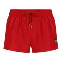 Dolce&Gabbana Men's 'Logo-Plaque' Swimming Shorts