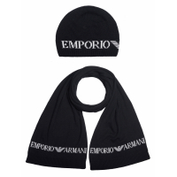 Emporio Armani Ensemble bonnet et écharpe pour Hommes